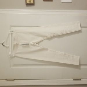 NWT Girls Leggings size 10/12, off-white, subtle sparkle, Cat and Jack